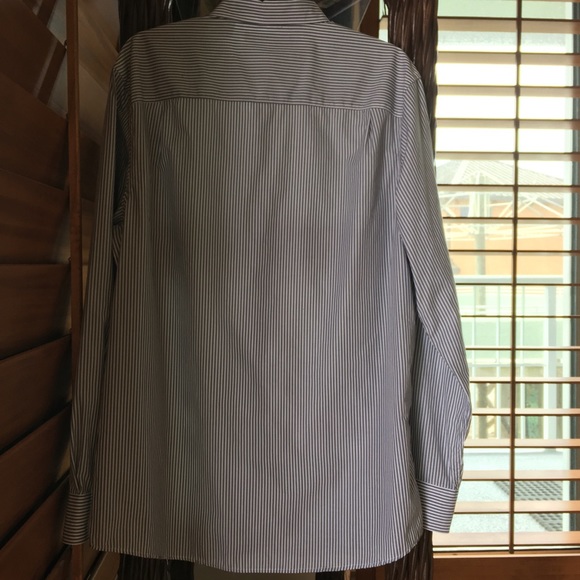 Mens Axist Striped Button Down Shirt Long Sleeve-L - Picture 3 of 6